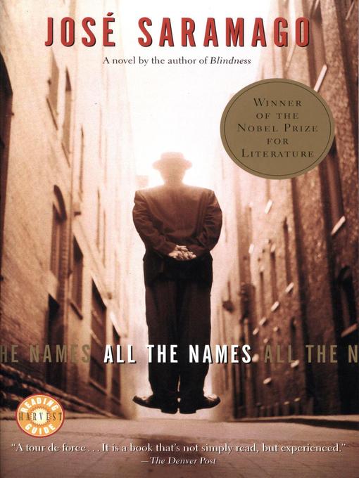 Title details for All the Names by José Saramago - Available